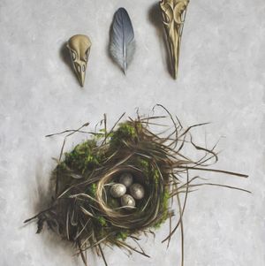 "Little nest with skulls"